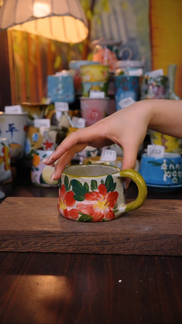 摆件泥垚手作 景德镇手工手绘器物