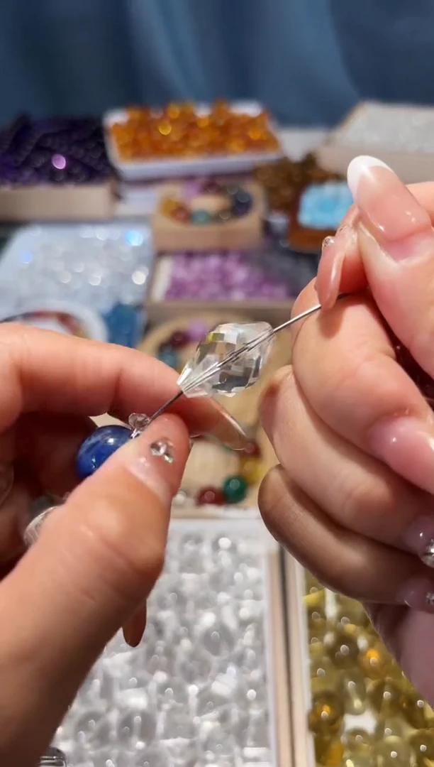 未镶嵌手串水晶好**散白水晶灵摆单颗