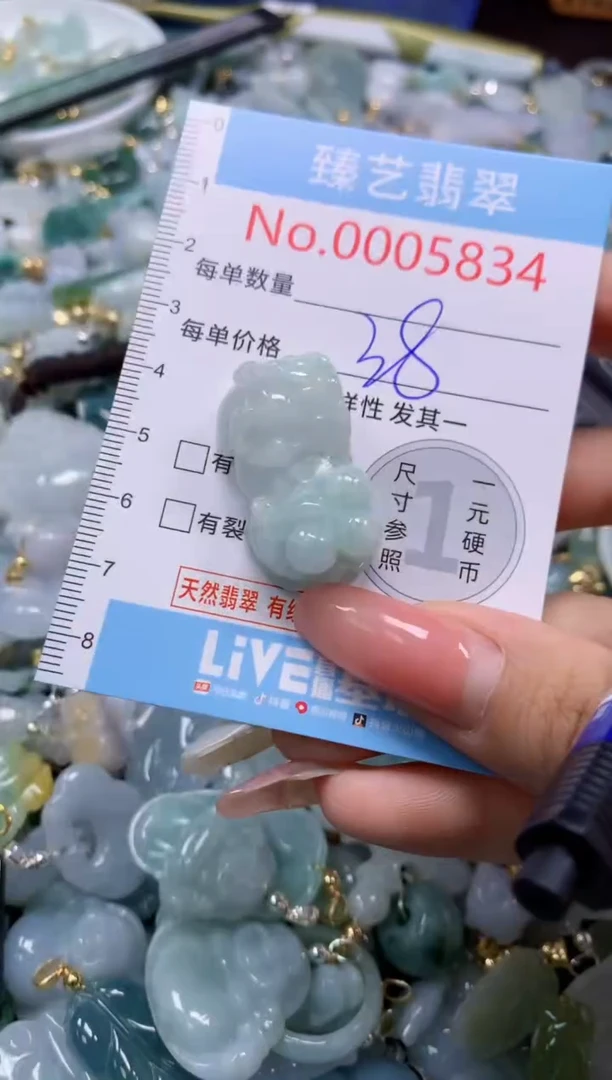 翡翠未镶嵌颈饰5834