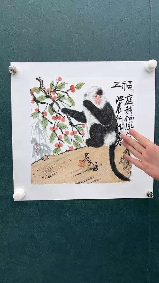 国画王冠人-1平尺-工笔