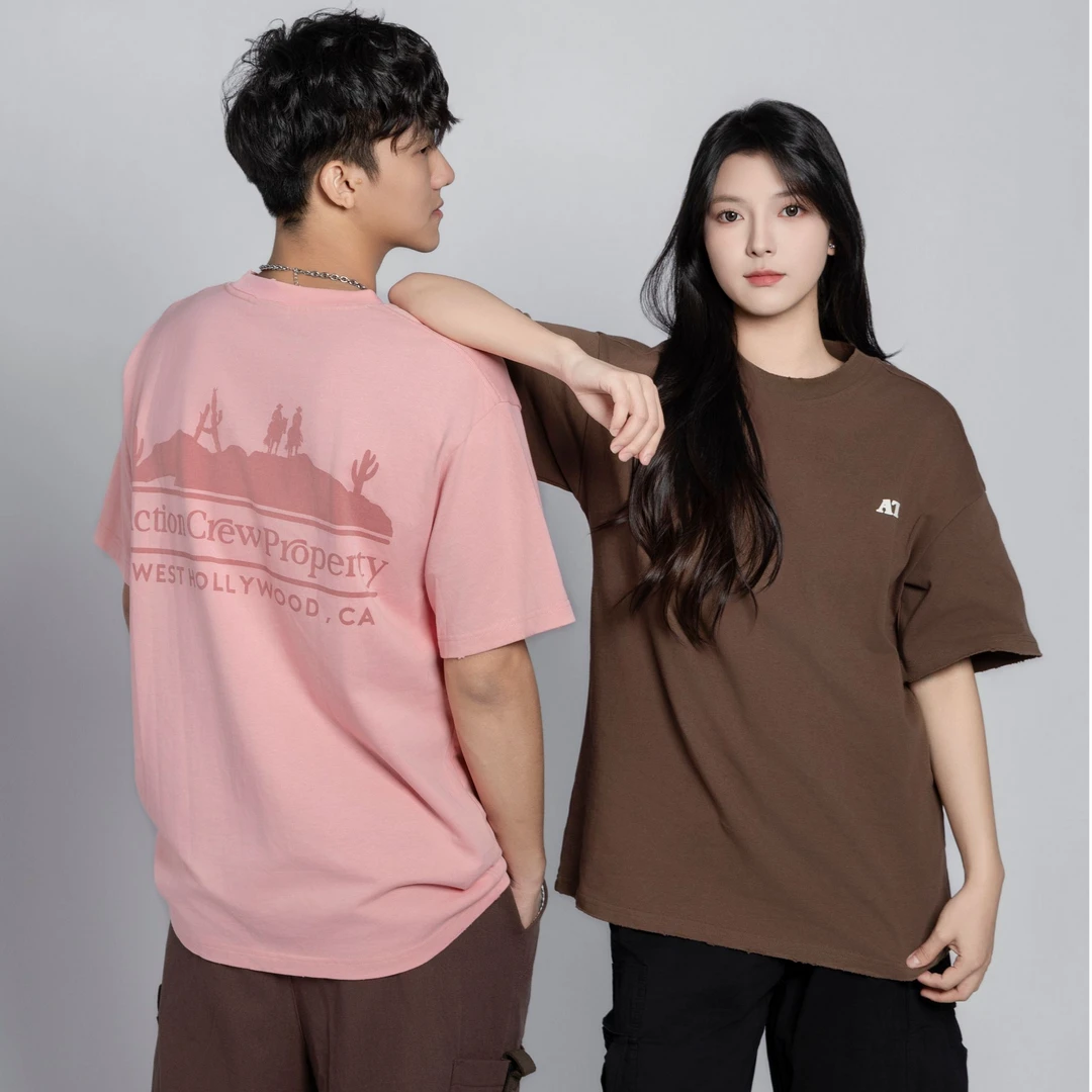 2025年新款来袭潮流休闲短袖街头T恤上衣夏季重磅280g男女同款