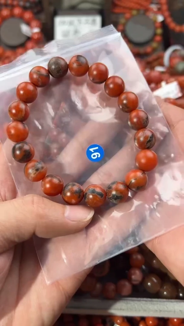 南红玛瑙手串未镶嵌11