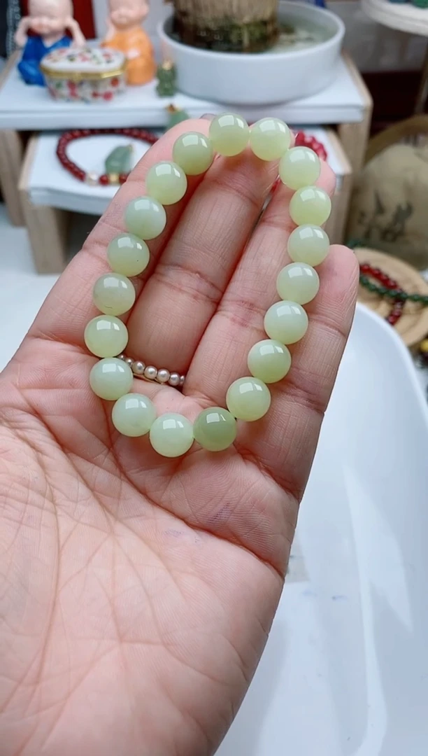 未镶嵌和田玉手串A2多样性发其一