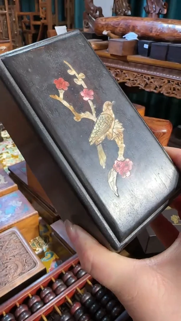 【闪购商品】木木艺紫檀喜鹊登梅机关盒98.888888