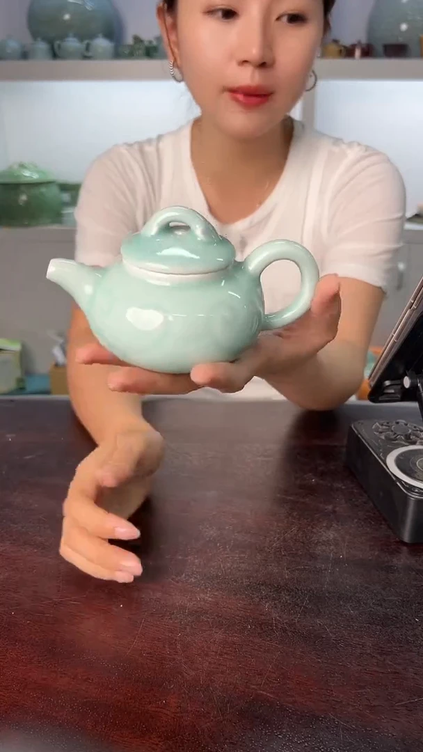 龙泉云间青瓷小米茶器