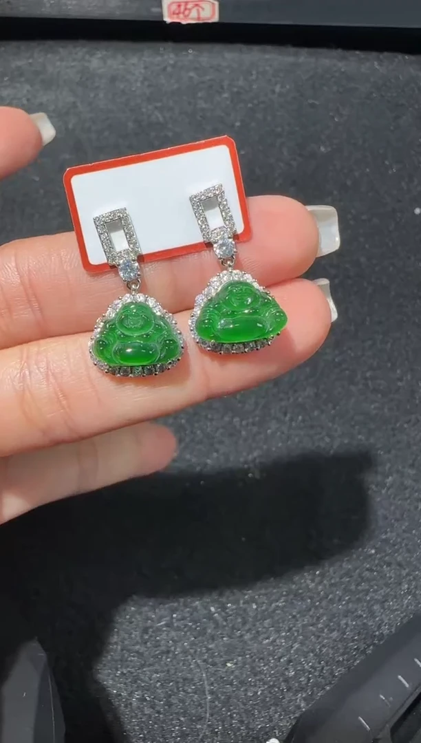 【闪购商品】翡翠耳饰未镶嵌多样性发货拍一发一