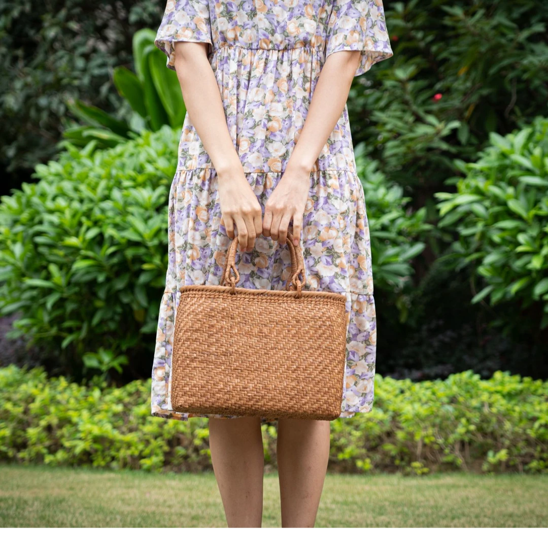 【纯手工】非遗野生葡萄藤手提包时尚百搭