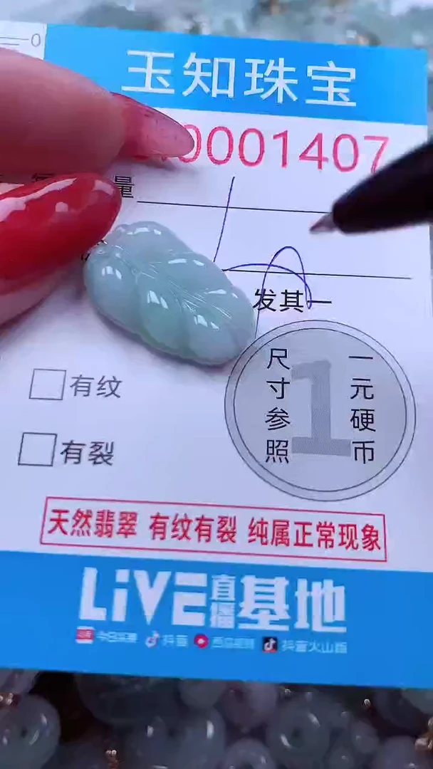 吊坠(不含链)未镶嵌翡翠1407