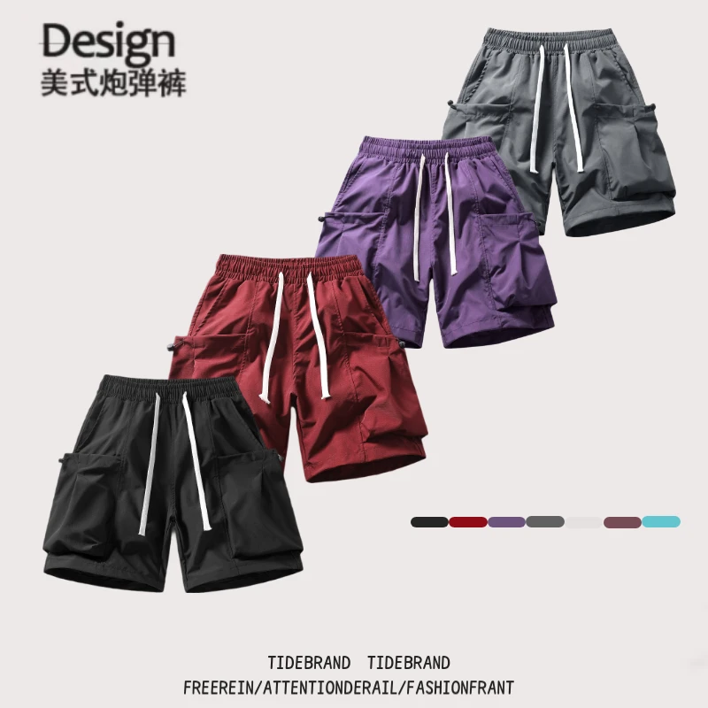 【补贴清仓】夏季新款美式炮弹裤五分短裤工装大口袋休闲百搭休闲裤