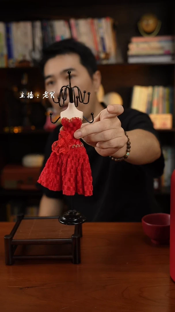 孤品红色首饰架-介意勿拍-163