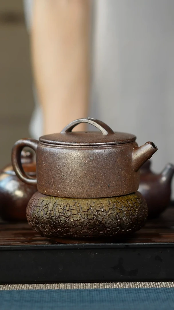 茶壶紫砂柴烧紫砂汉瓦