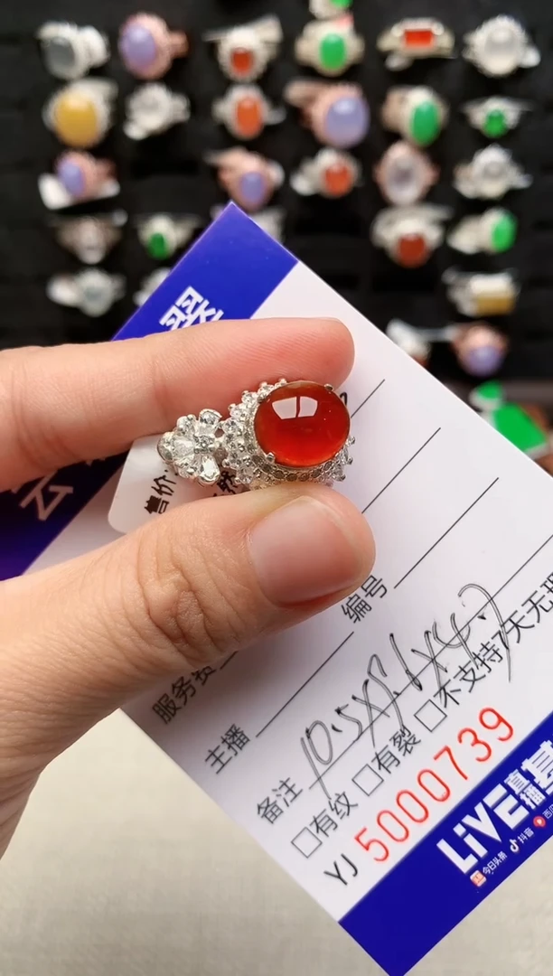 未镶嵌戒指翡翠0739