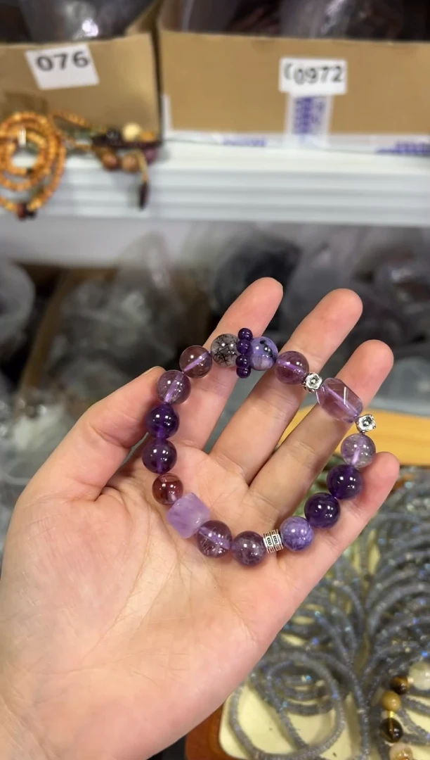 【闪购商品】水晶手链未镶嵌九紫离火多宝水晶手串[0247]