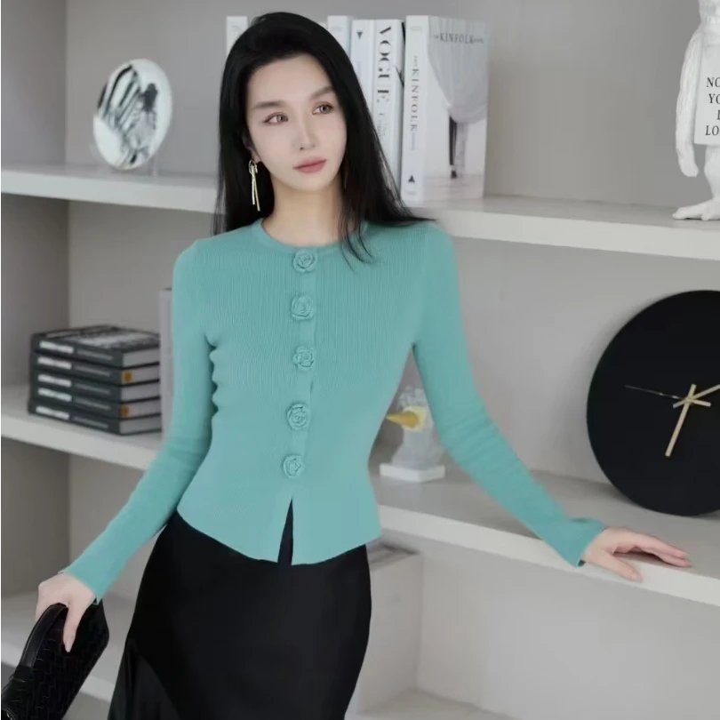 特！版衣绿色针织衫 款号YP8075