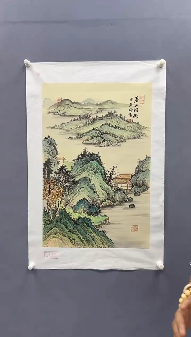 国画梅清老师2.7pc国画作品蓝袍