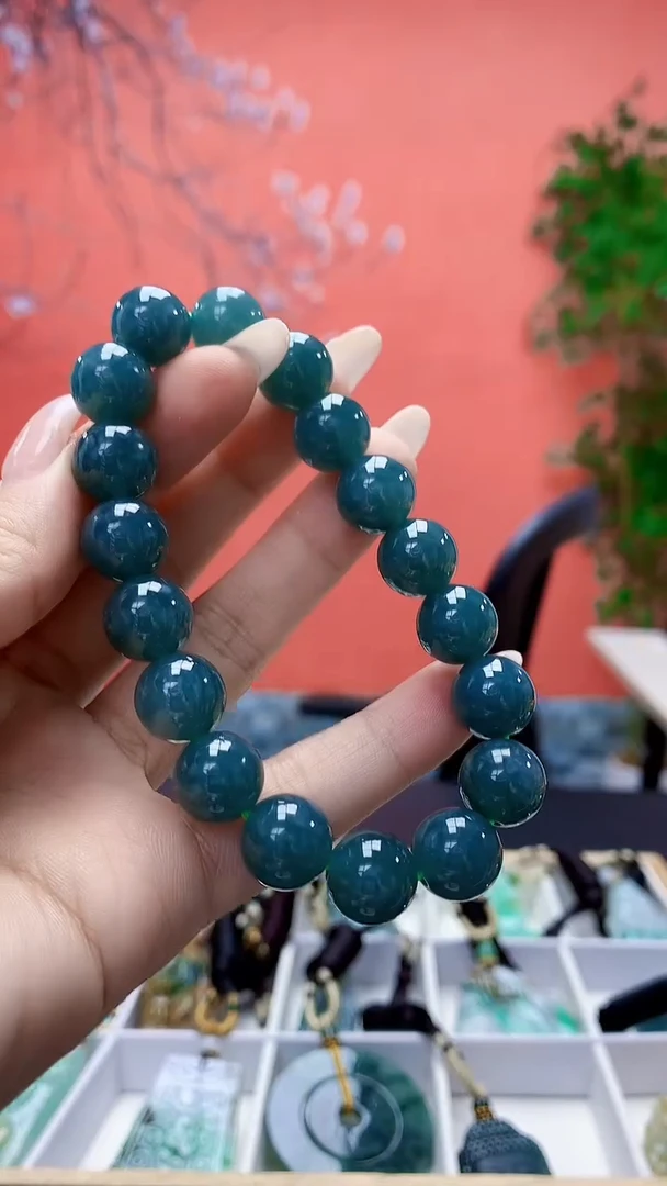 未镶嵌定制翡翠扬**航4898ty-毛货手串46