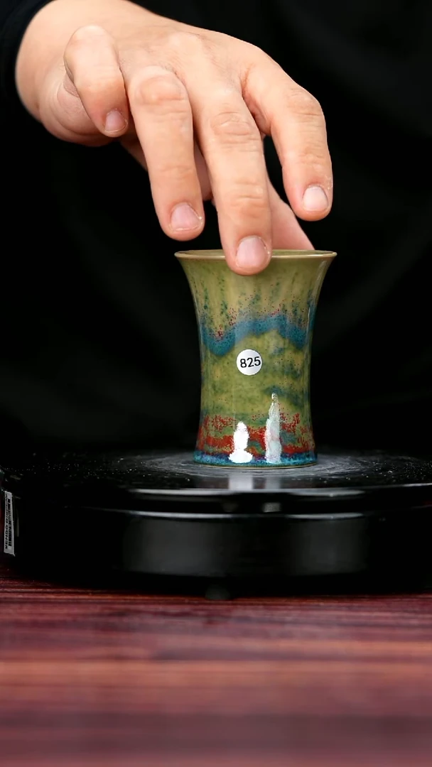 杯子825#李盼龙一级品原矿钧瓷束腰杯