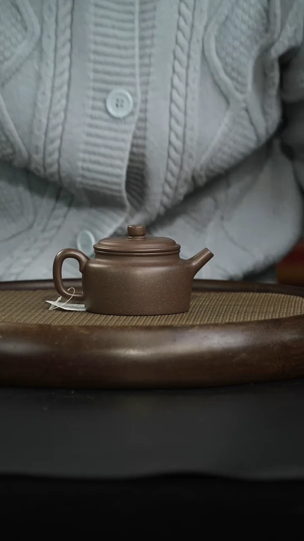 茶壶紫砂清灰紫泥 德钟 220cc左右