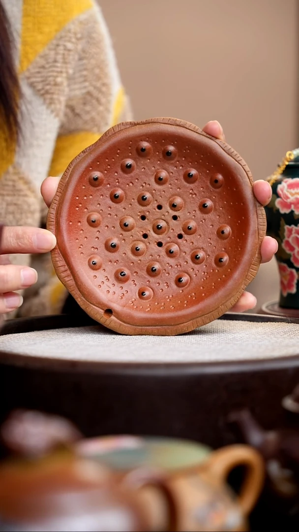 茶壶紫砂段泥莲子储水壶承