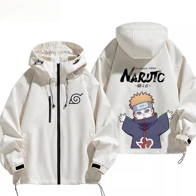 动漫火影忍者晓组织鼬冲锋衣秋冬内胆可拆卸防寒日常休闲夹克外套