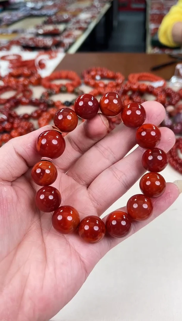 未镶嵌瓦西diy手串15+南红玛瑙R****9（多样式发其一）