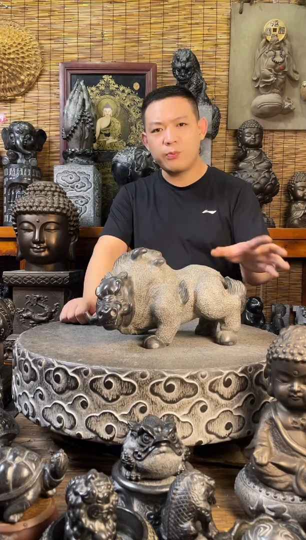 石材猪刚鬣天然青石雕刻
