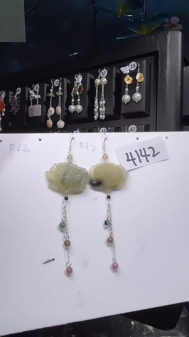 银S925镶嵌耳饰紫晶喜欢拍