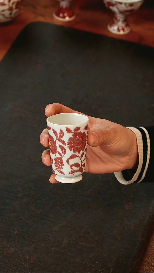 【闪购商品】锦铜窑缠枝闻香杯