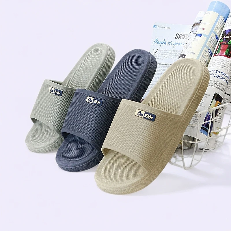 进口越南橡胶拖鞋男士夏季浴室洗澡软底女一字拖情侣家居防滑凉拖