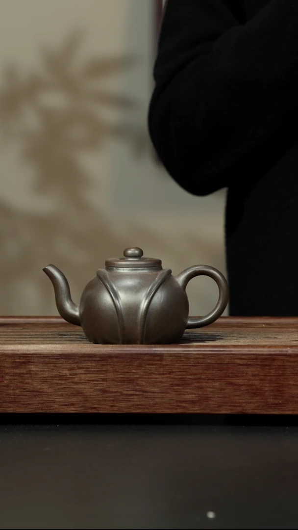 紫砂茶壶岩中泥三拼 龙黛