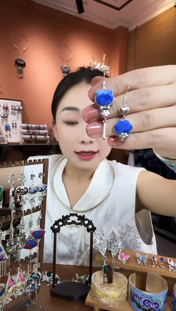 刺绣纯手工民族风耳环