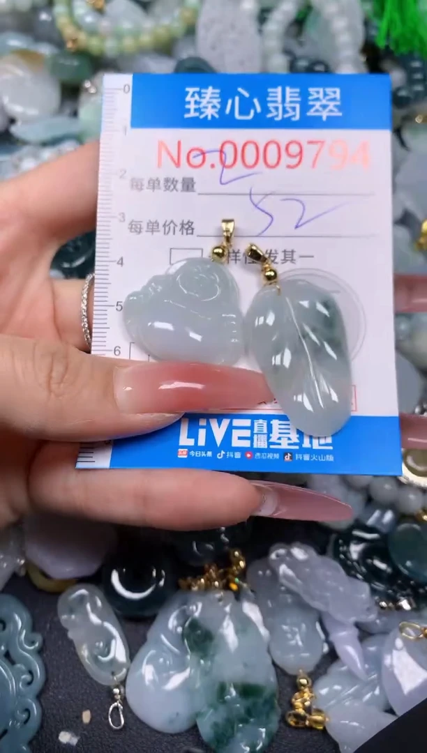 【闪购商品】翡翠颈饰未镶嵌含绳0009794