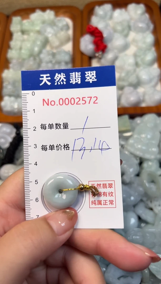 翡翠未镶嵌吊坠(不含链)2572