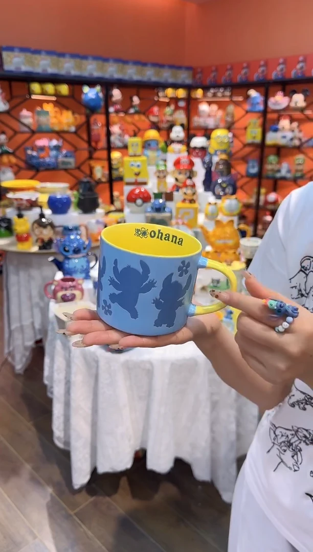 瓷片@@陶瓷杯史迪仔杯子