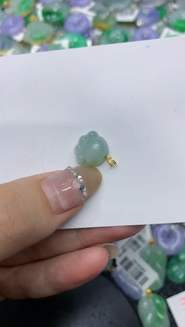 【闪购商品】翡翠颈饰18K金镶嵌222222222