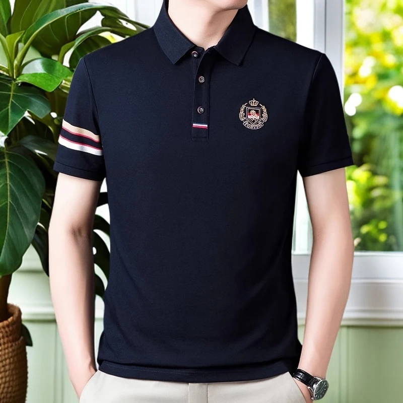 娜罗普西时尚休闲男士潮流polo衫男短袖t恤新款夏季潮牌潮流时尚