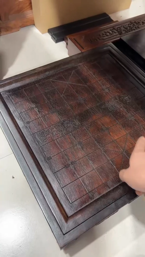 紫檀木双面棋盘11