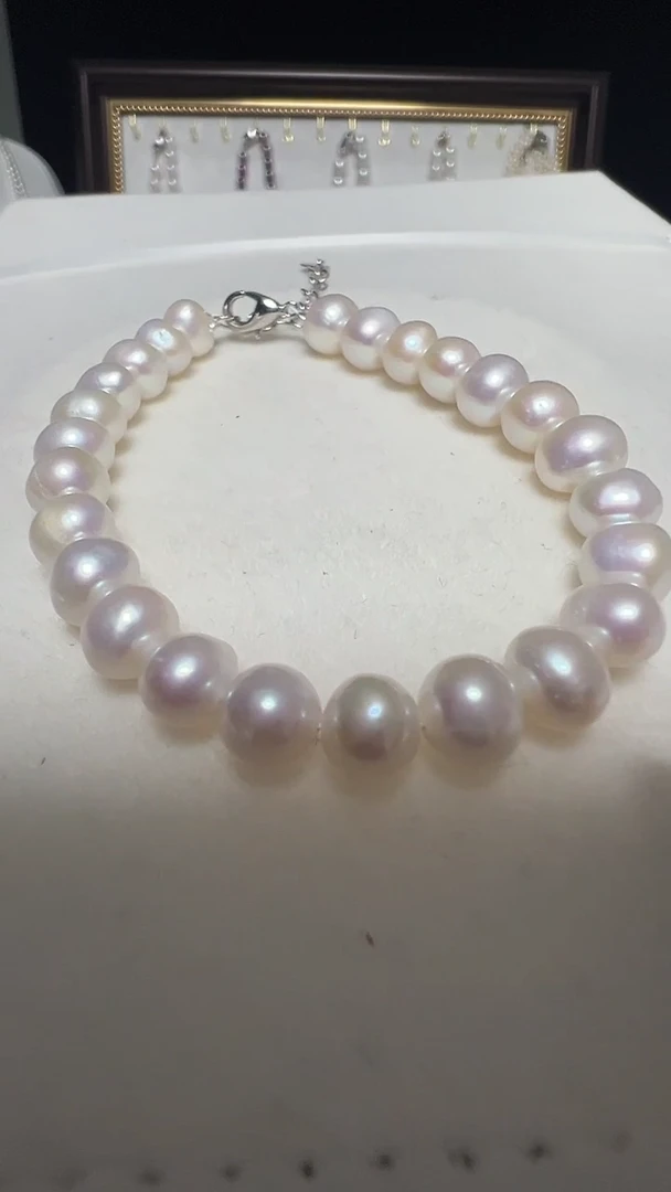 钛钢手绳淡水珍珠永丽珍珠严选