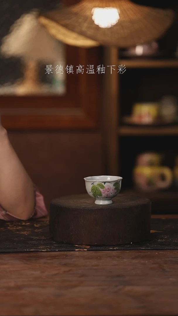 陶瓷景德镇高温釉下手绘陶瓷378