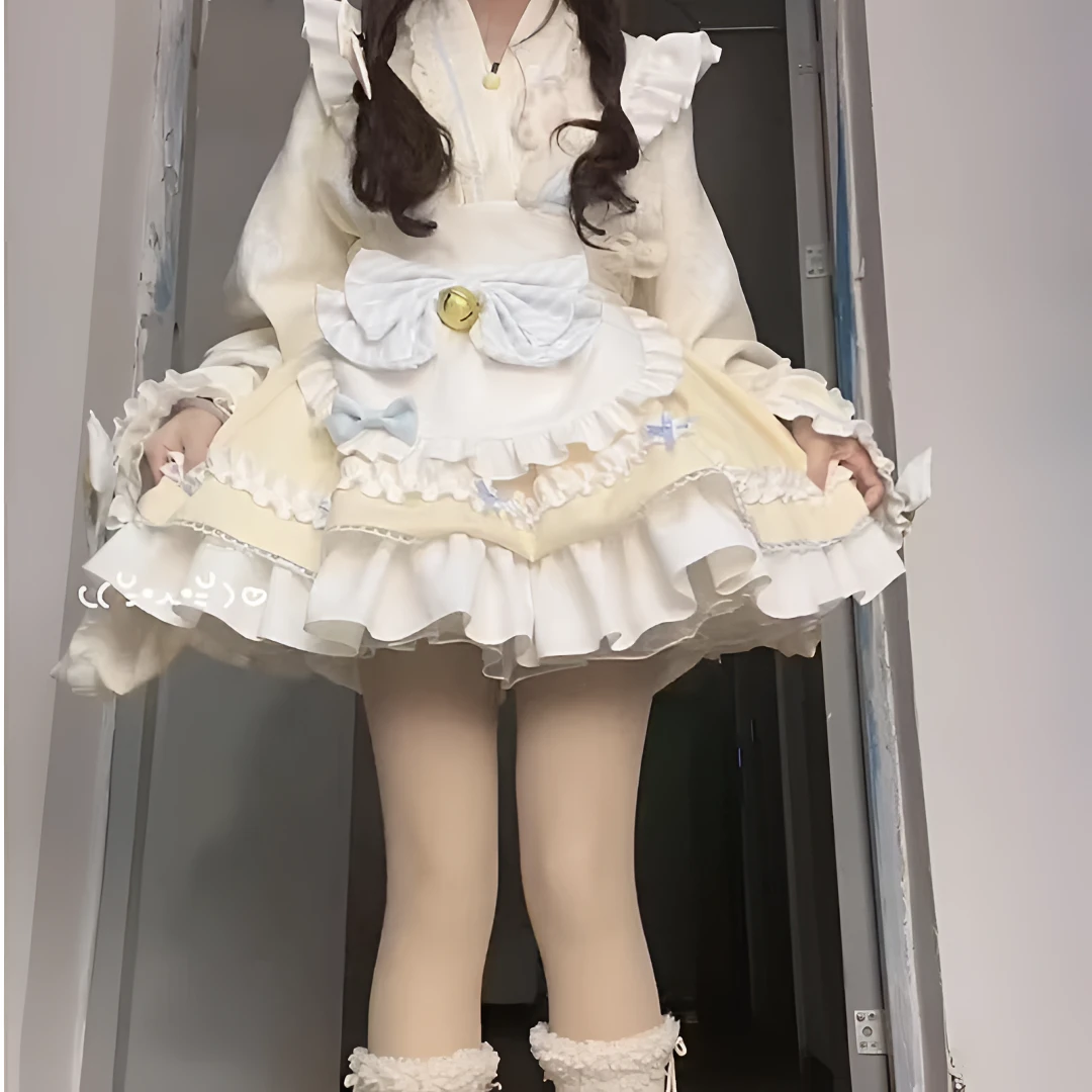 小鱼【1-50】夏季甜妹软妹萝莉少女日系可爱公主生日吊带连衣裙