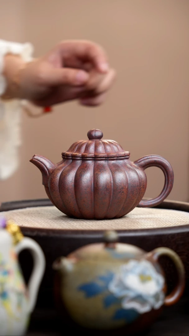 茶壶紫砂天星泥筋囊莲子