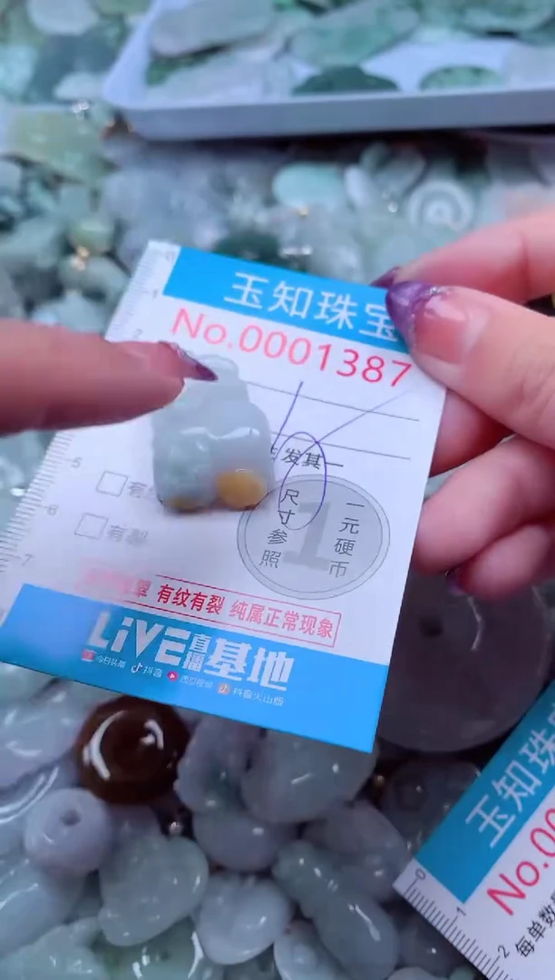 翡翠未镶嵌吊坠(不含链)1387