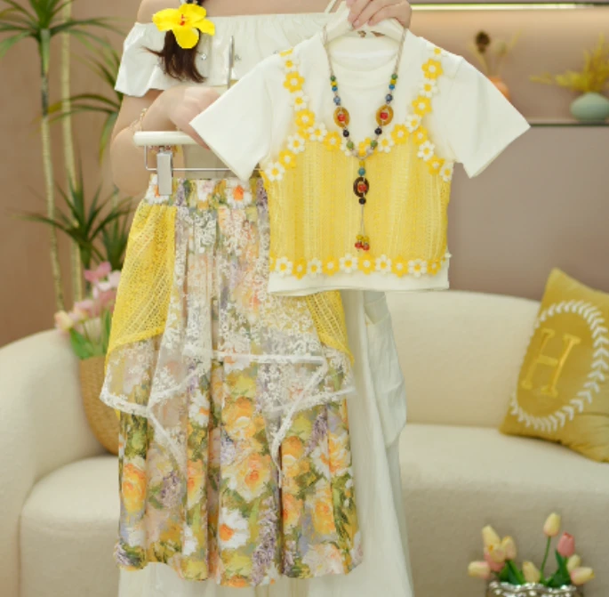 【DM】甜美中国风常规套装民族风女连衣裙春秋夏季公主裙m189