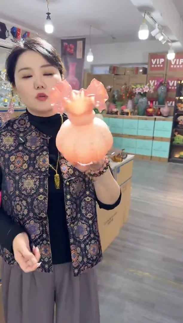 琉璃泰直花瓶花器T-晚2