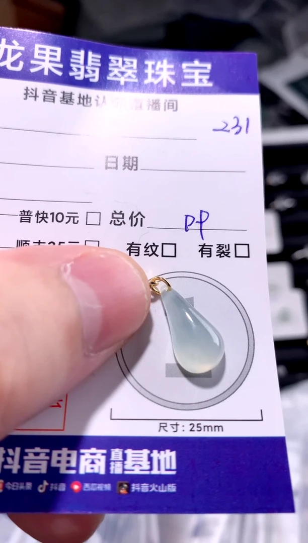 颈饰未镶嵌翡翠水滴231