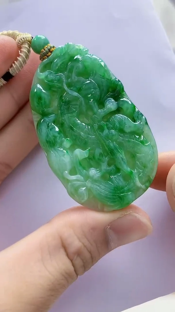未镶嵌定制翡翠4898bb-毛货挂件40