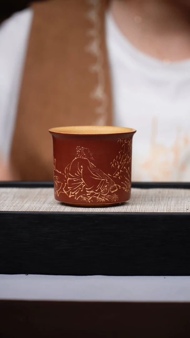 茶壶紫砂朱泥粉浆主人杯