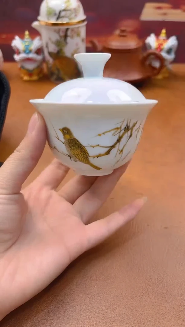 陶瓷茶具摆件旅行套组