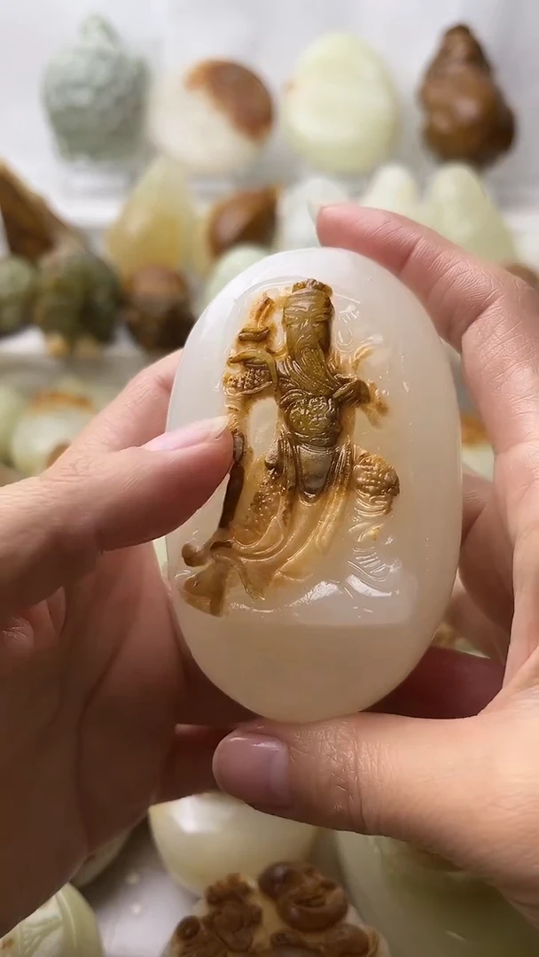 石材古青石棉纹正常不退换关公