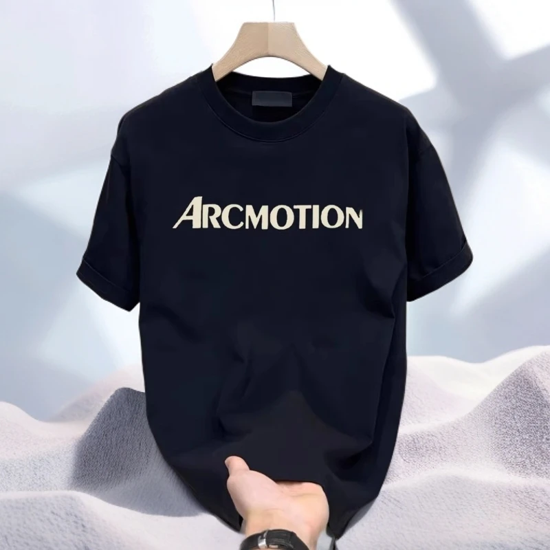 仓石一树潮牌高端简约短袖T恤男士2025夏季宽松休闲百搭圆领上衣